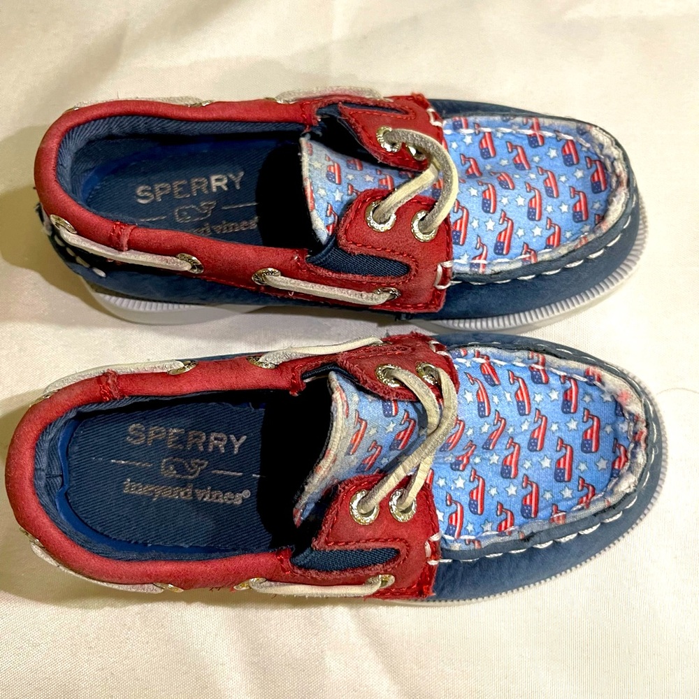 Sperry + Vineyard Vines Toddler Boys Moccasins, US Size 9M - ADORABLE
